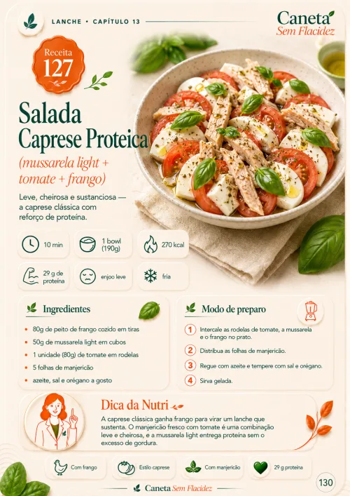 Receita — Salada Caprese