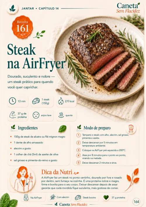 Receita — Steak na AirFryer